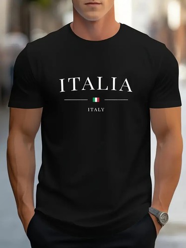 Mens cotton italia print - italia,