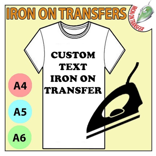 Personalised custom iron t - iron, on