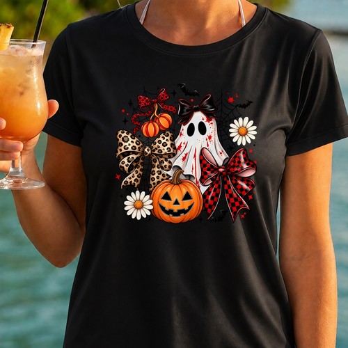 Ghost pumpkin bows - pumpkin,