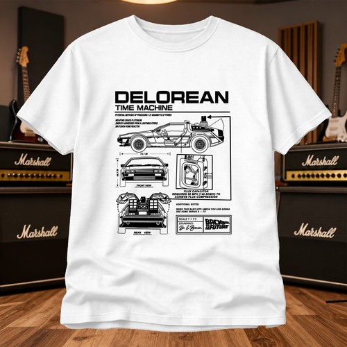 Time machine shirt - machine, 80s